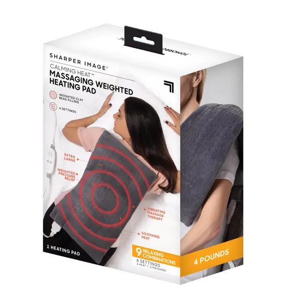 Sharper Image Calming Heat Weighted Heating Pad