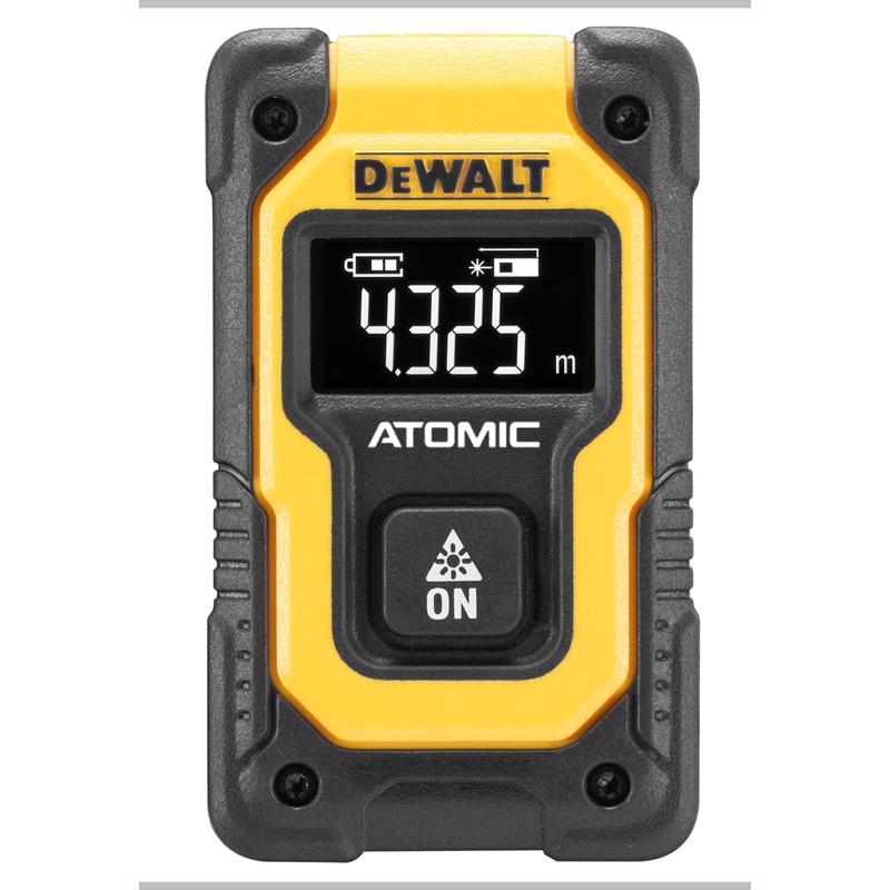 DW Atomic 5.91 in. L X 4.33 in. W Pocket Laser Distance Measurer 55 ft. Black/Yellow 1 pc