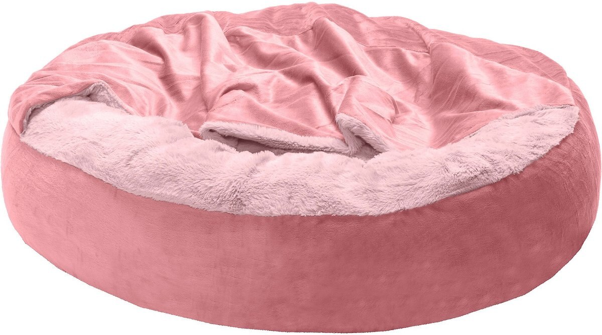 FurHaven Wave Covered Pillow Cat and Dog Bed