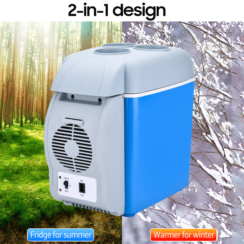 Htovila Car Refrigerator 7.5L Mini Portable Car Fridge & Warmer for Road Trip Travel Camping Fishing