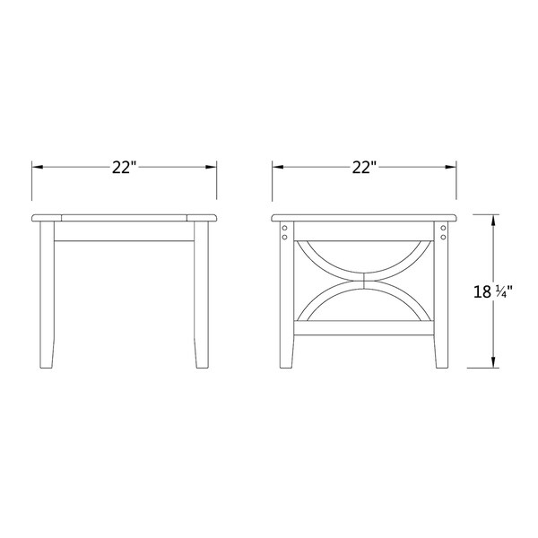 Cambridge Casual Lowell 3Piece Teak Patio Chat Set