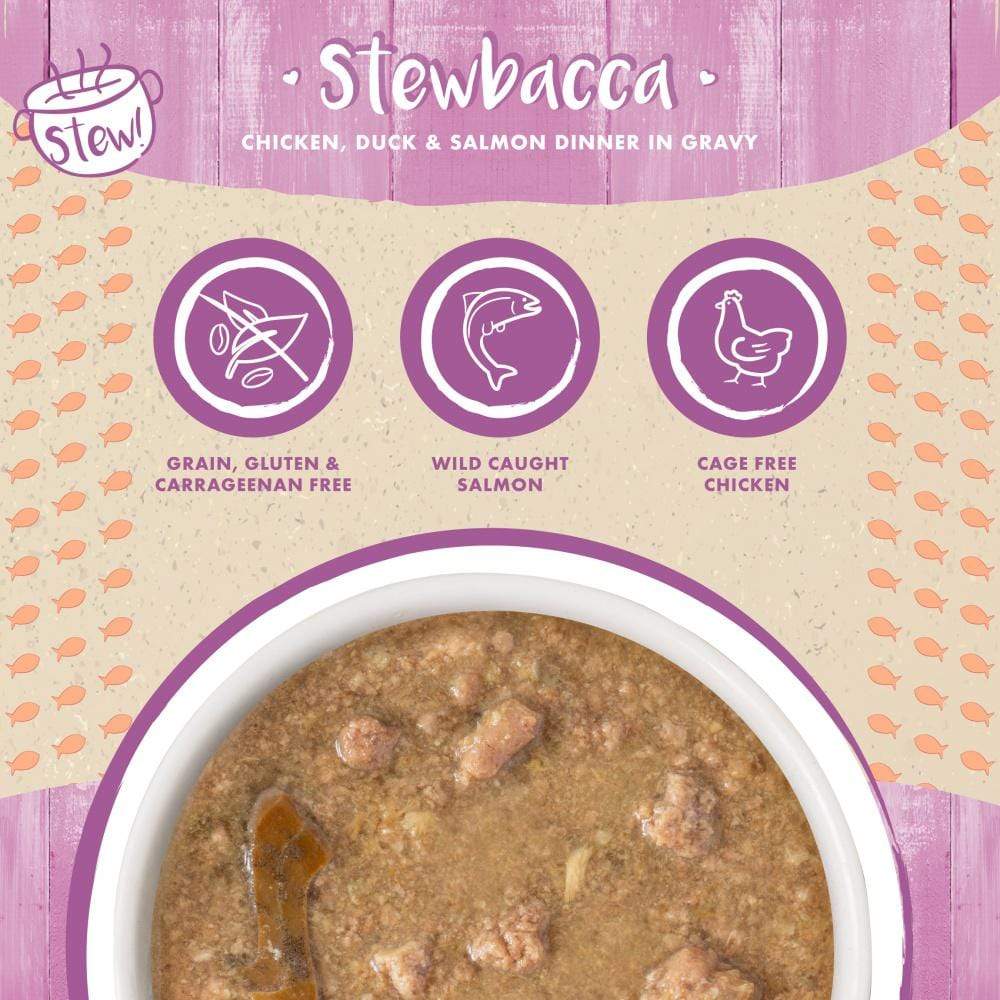 Weruva Classic Cat Stews! Stewbacca with Chicken Duck and Salmon in Grav