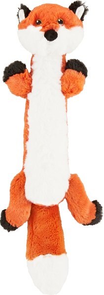 Frisco Skinny Plush Squeaking Fox Dog Toy