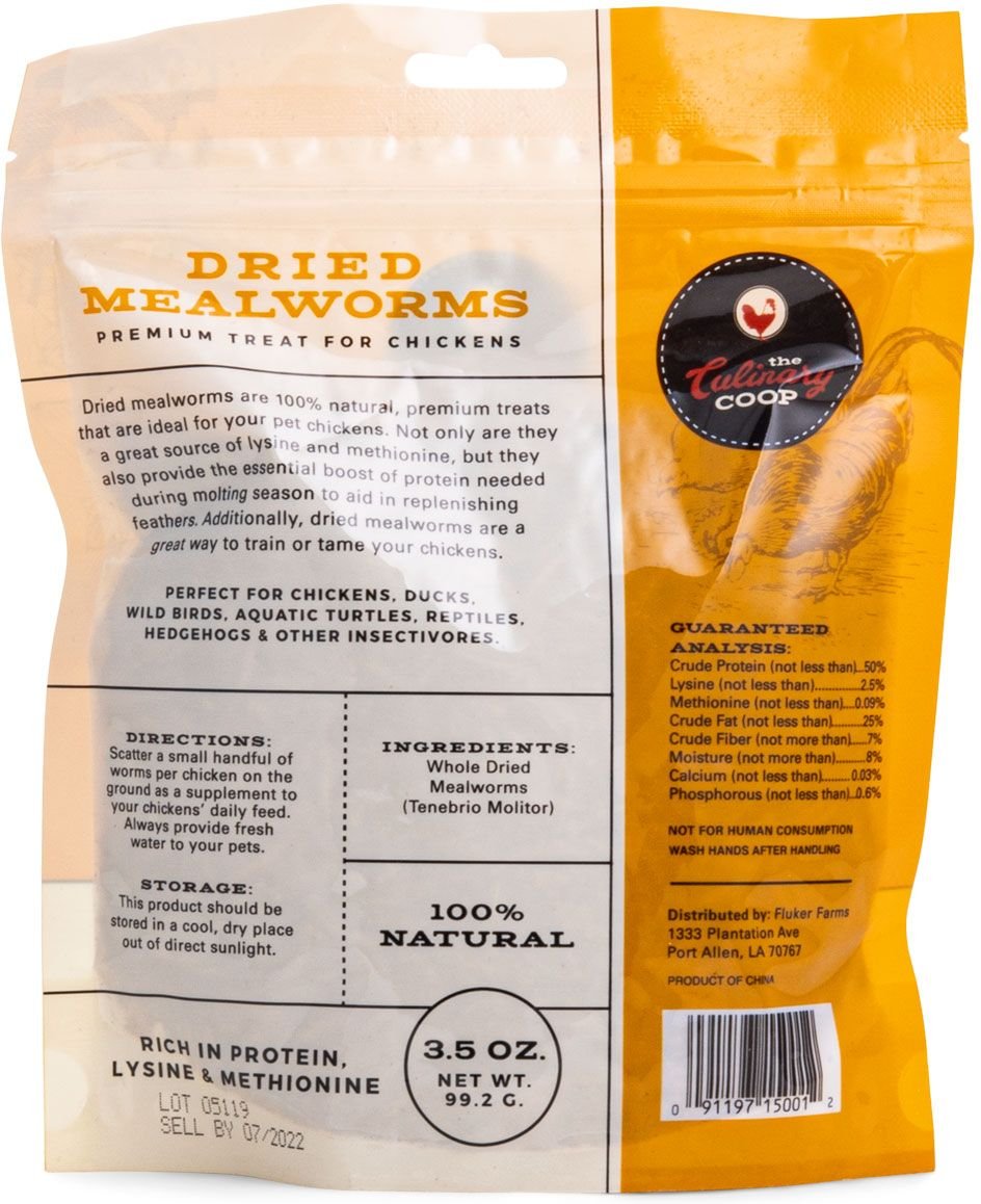 Culinary Coop Dried Mealworm Chicken Treats