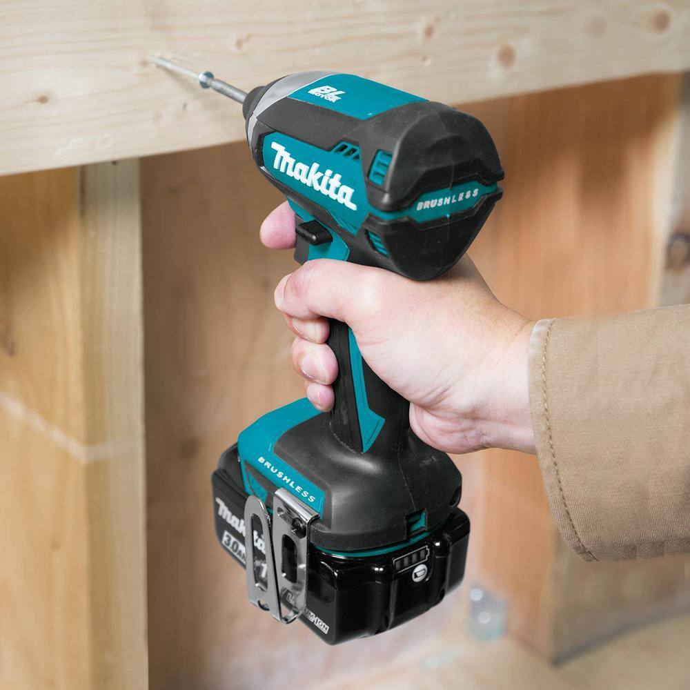 Makita 18V LXT Lithium-ion Brushless Cordless 2-Piece Combo Kit 3.0Ah Driver-Drill Impact Driver XT281S