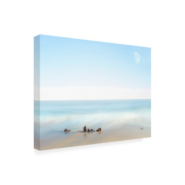 X 32 quot James Mcloughlin x27 beachscape V x27 Unframed Wall Canvas Trademark Fine Art