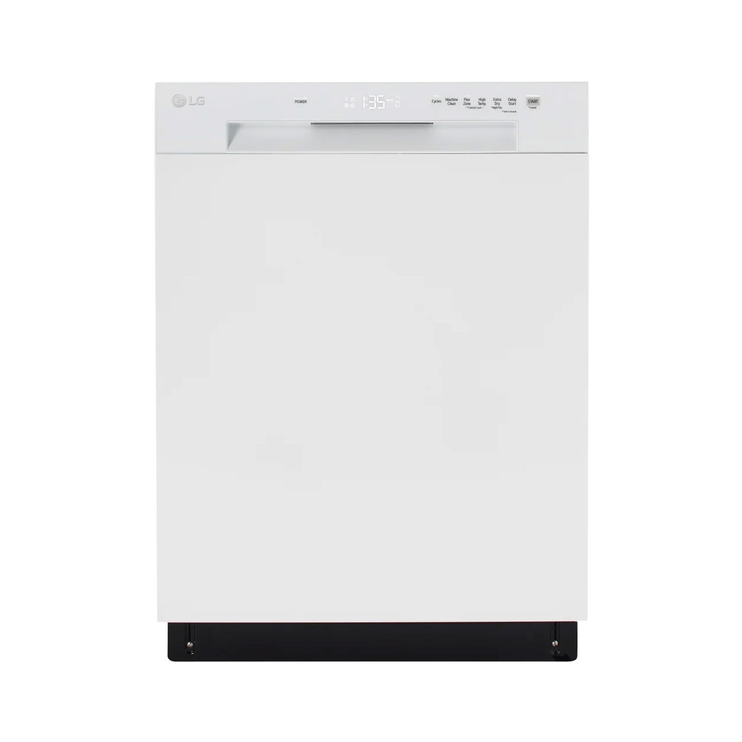 24 Inch Full Console Dishwasher with 15 Place Settings， Front Controls