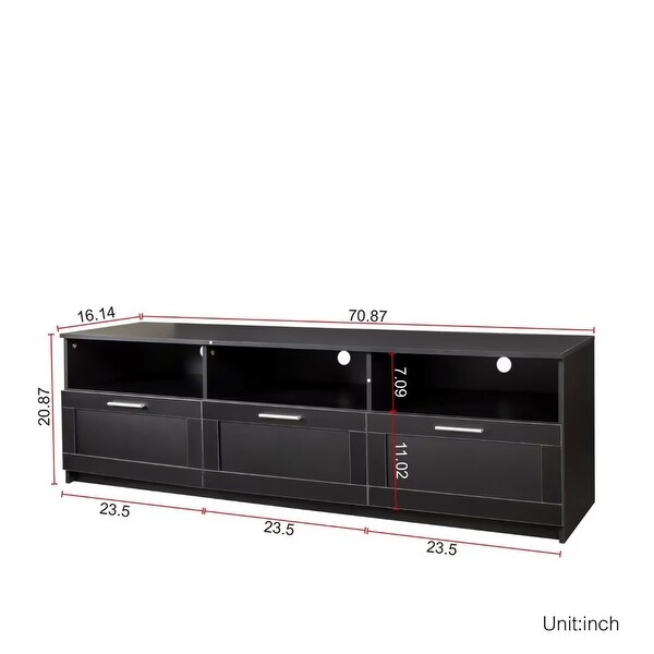 TV cabinet 80 inch TV stand， open locker Living Room Bedroom - 73 inches