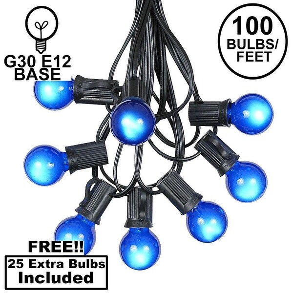 100 Foot G30 Outdoor Globe Patio String Lights