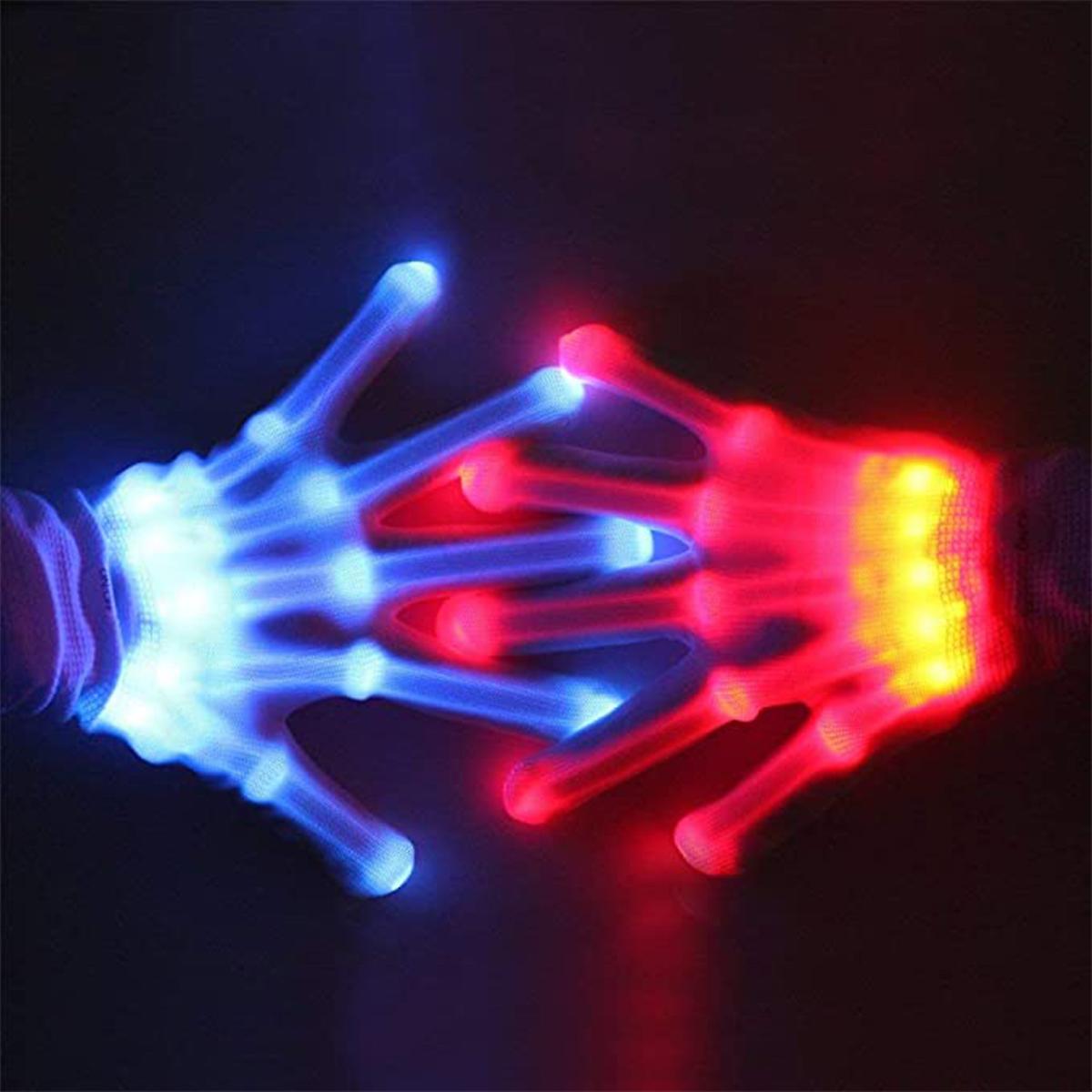 12 Colors Changeable Led Gloves， Cool Fun Toys For 5-12 Year Old Boys Girls