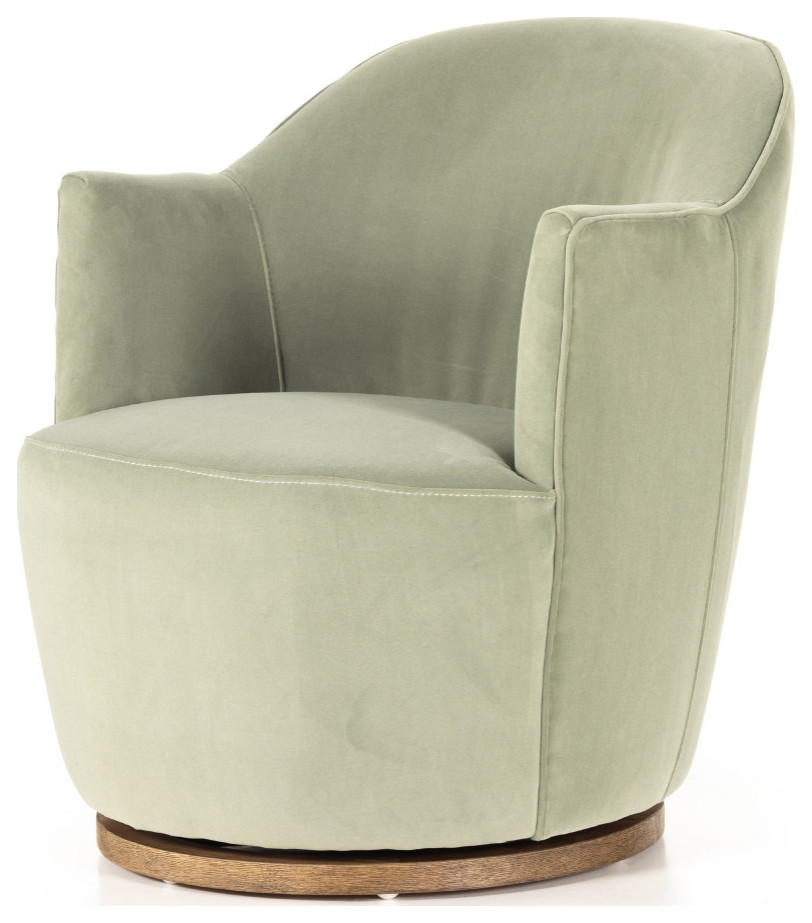 Adonis Swivel Chair Thames Slate   Modern   Armchairs And Accent Chairs   by Virgil Stanis Design  Houzz