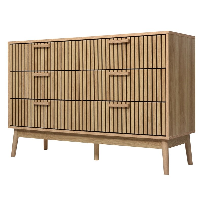 Storage Dresser  Storage Cabinet with Rubber Wood Legs