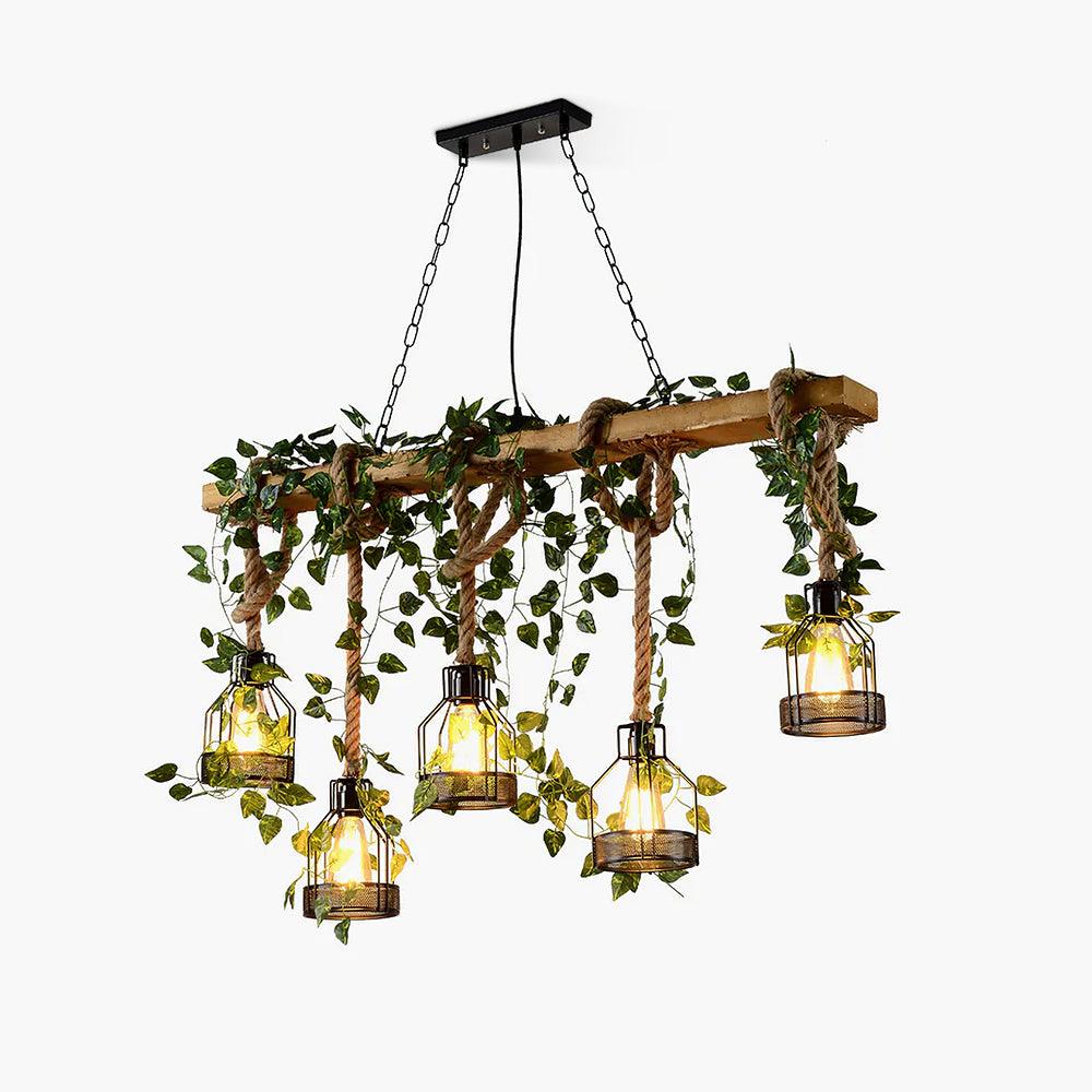 Rustic Wooden Chandelier