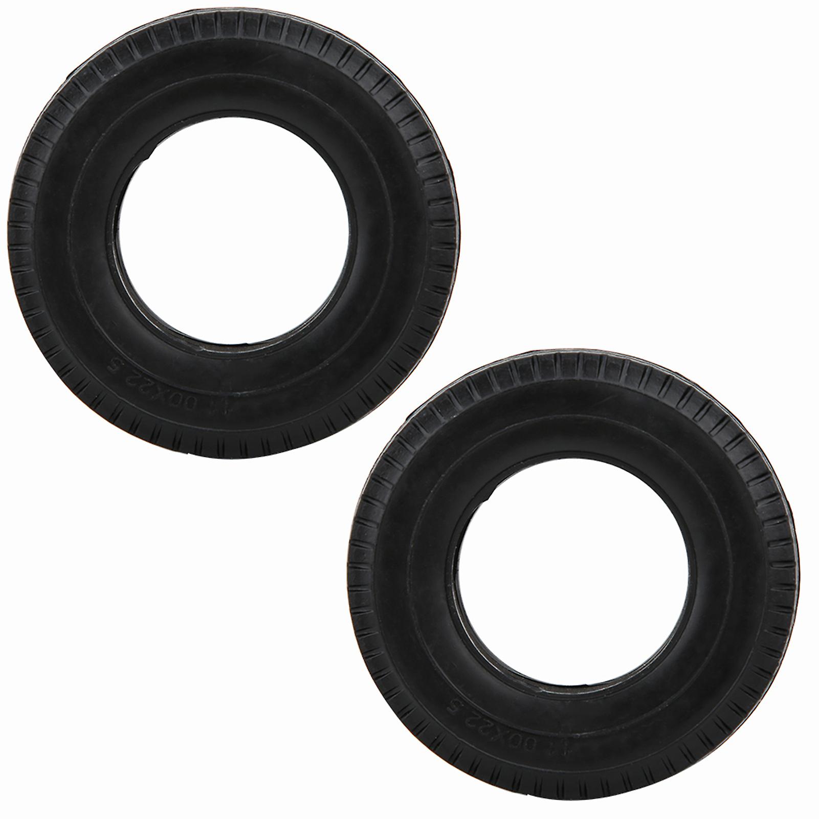 4 Pcs Rc Accessories Rubber Car Tire Fit For Tamiya 1/14 Rc Tractor Truck Black