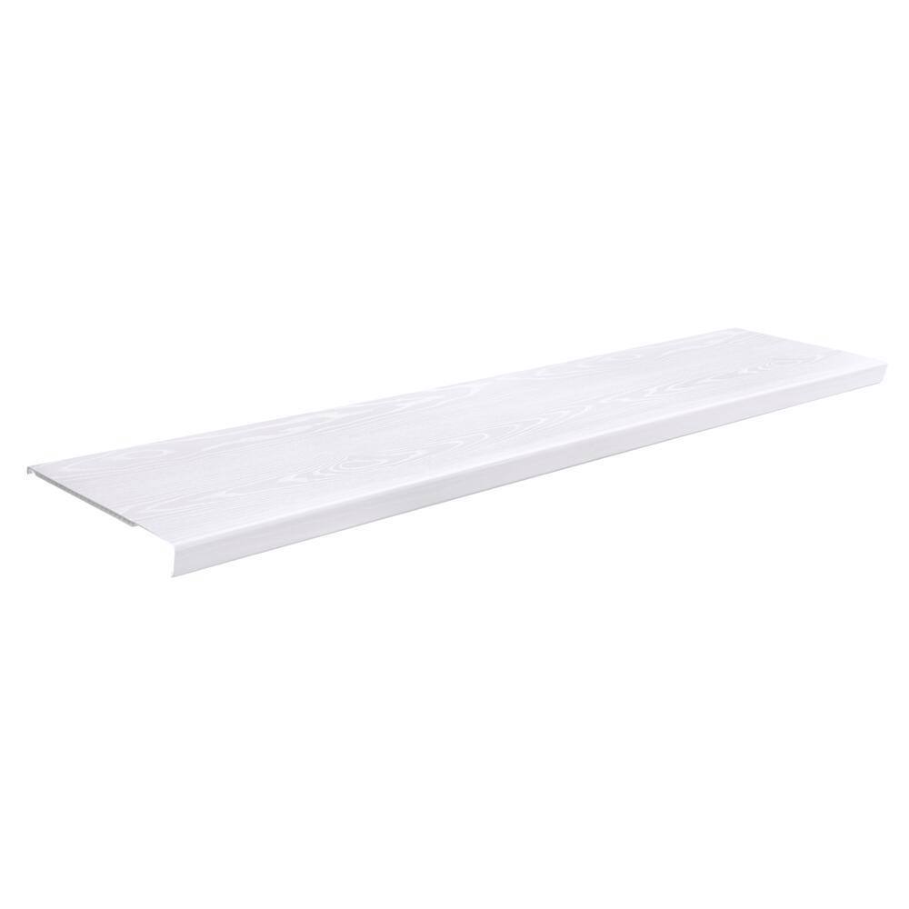 Everbilt 4 ft. x 12 in. Decorative Shelf Cover - White 90338