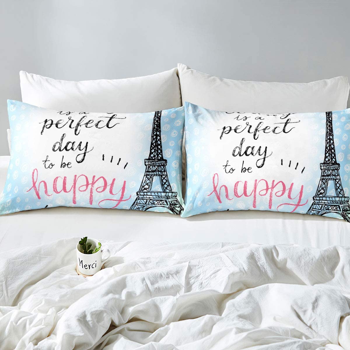 Duvet Cover Set Soft London Themed Comforter Cover Set 3 Pieces