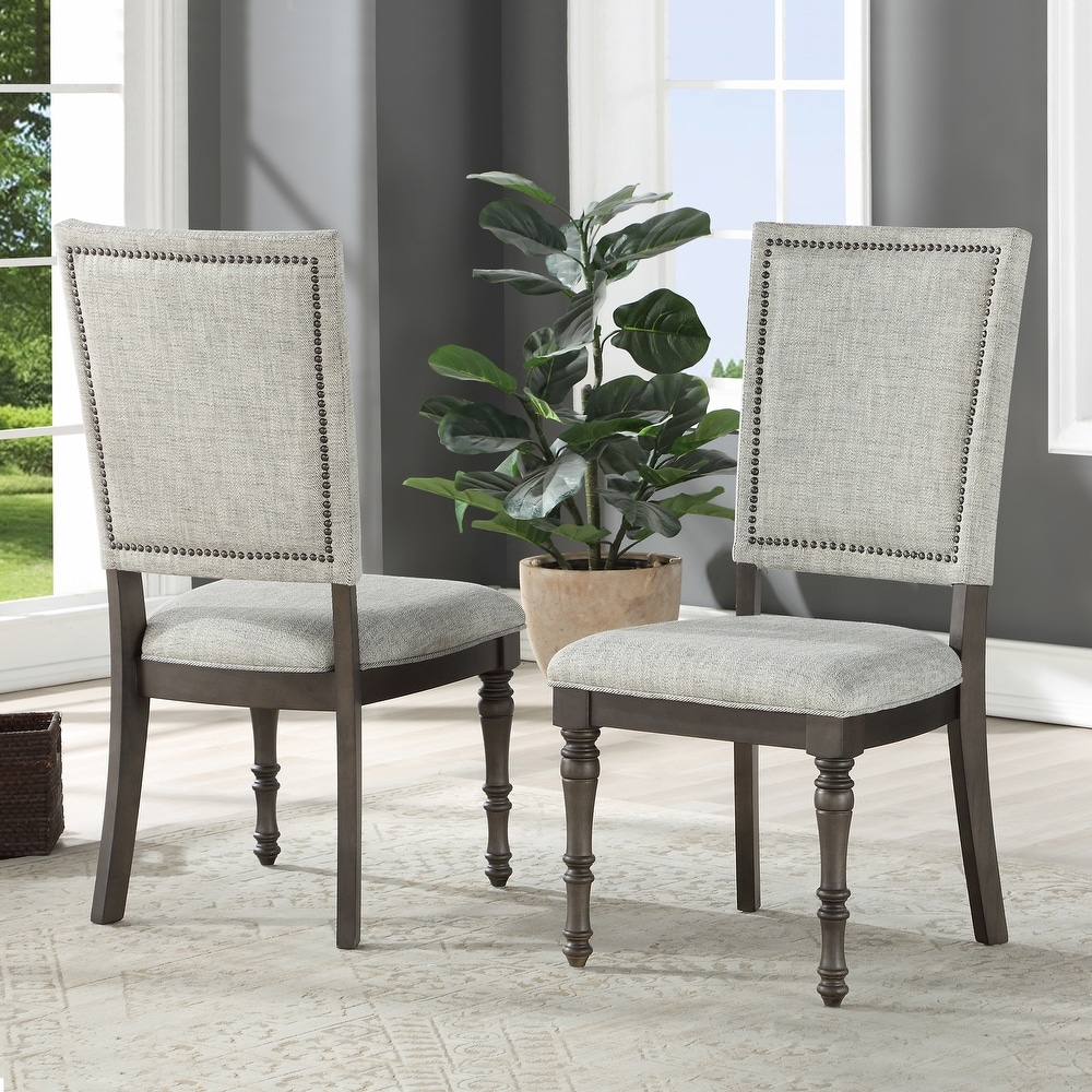 Lockwood Dining Set with Upholstered Side Chairs by Greyson Living