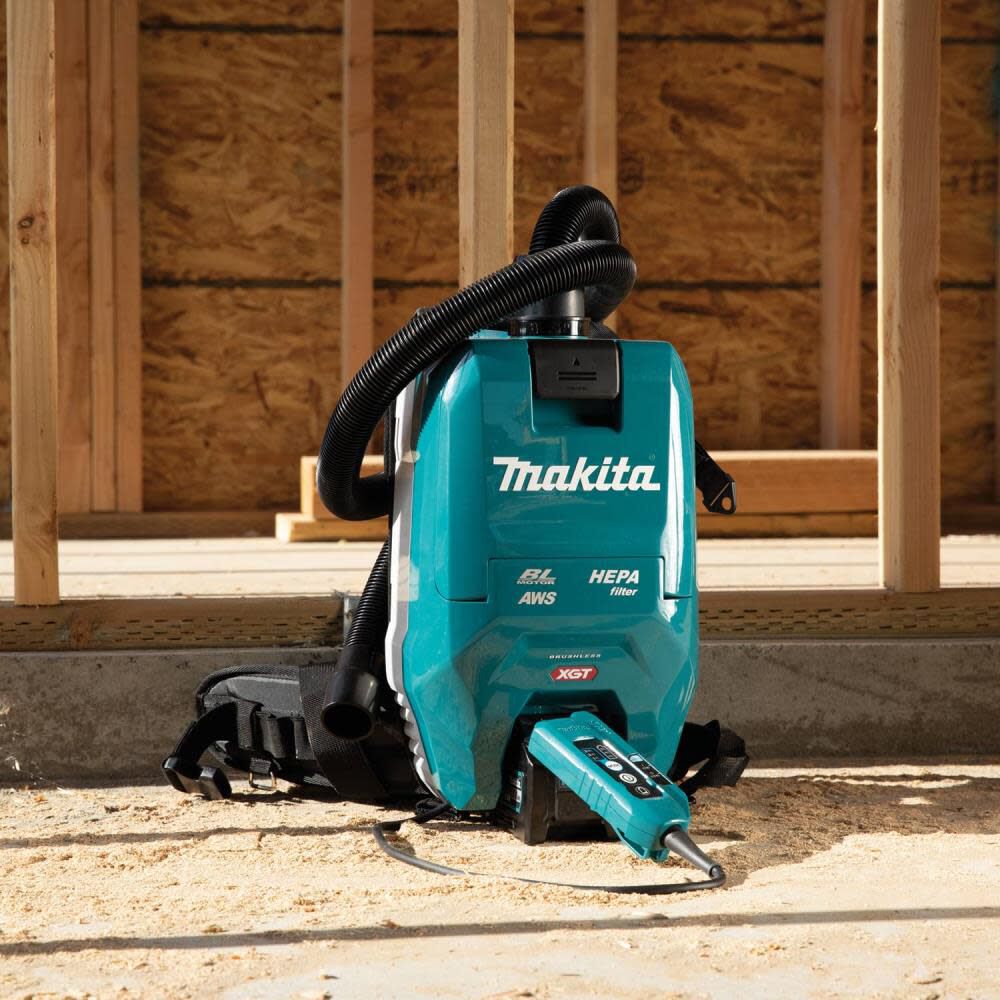 Makita 40V max XGT 1/2 Gallon HEPA Backpack Dry Dust Extractor Bare Tool GCV06Z from Makita