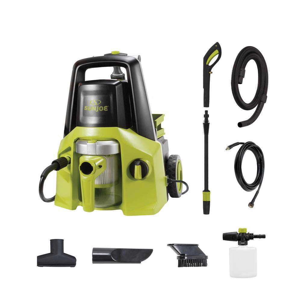 Sun Joe 2000 PSI 1.95 GPM 2-in-1 Cold Water Electric Pressure Washer with Built-in WetDry Vacuum System SPX7001E