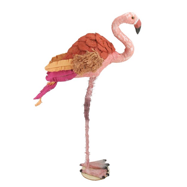 Tropical Textured Pink Flamingo Table Top Decoration