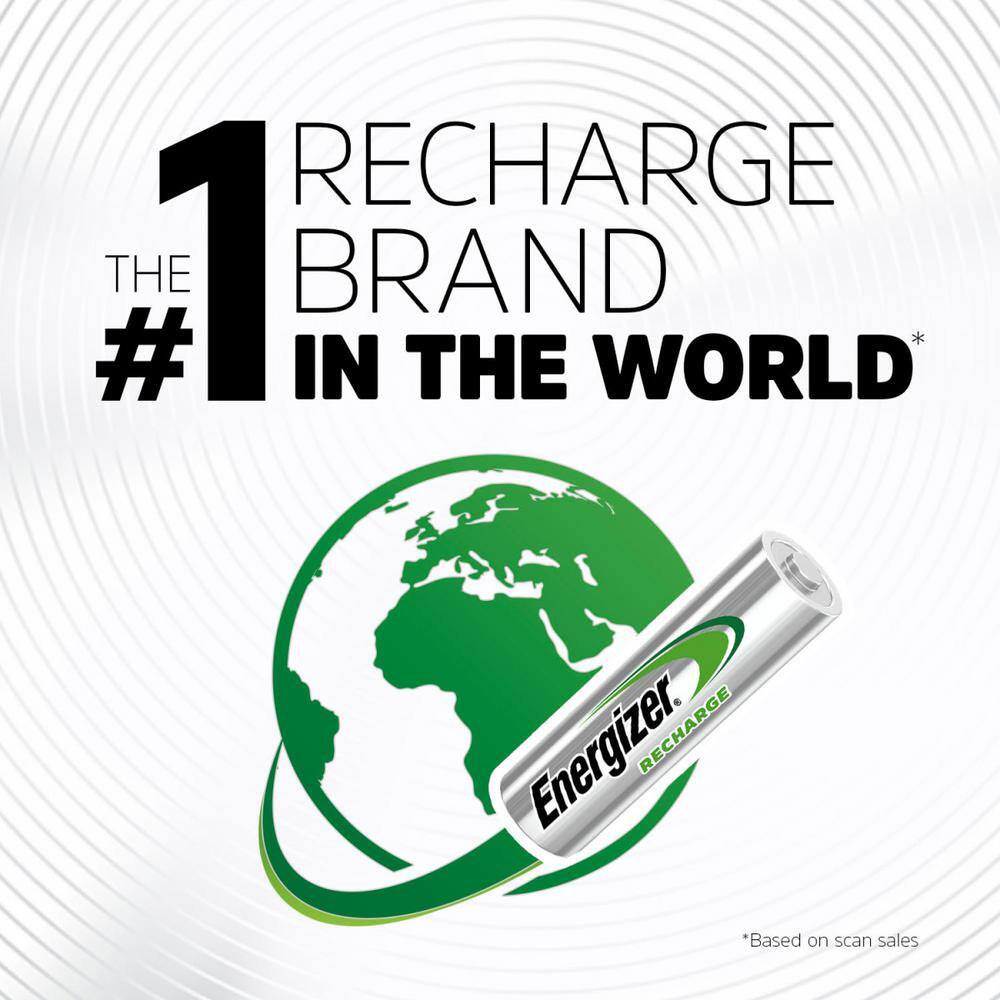 Energizer Power Plus Rechargeable AA Batteries (4 Pack) Double A Batteries NH15BP-4