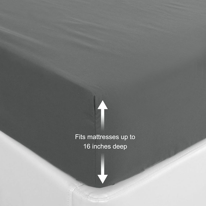 Brushed Microfiber Sheet Mattress Protector Cover Solid Queen 78x 60x 16(L*W*H)