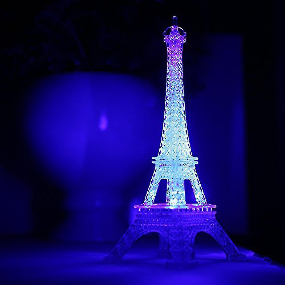 Romantic Eiffel Tower Led Night Light Lamp Desk Table Home Bedroom Decorate Gif