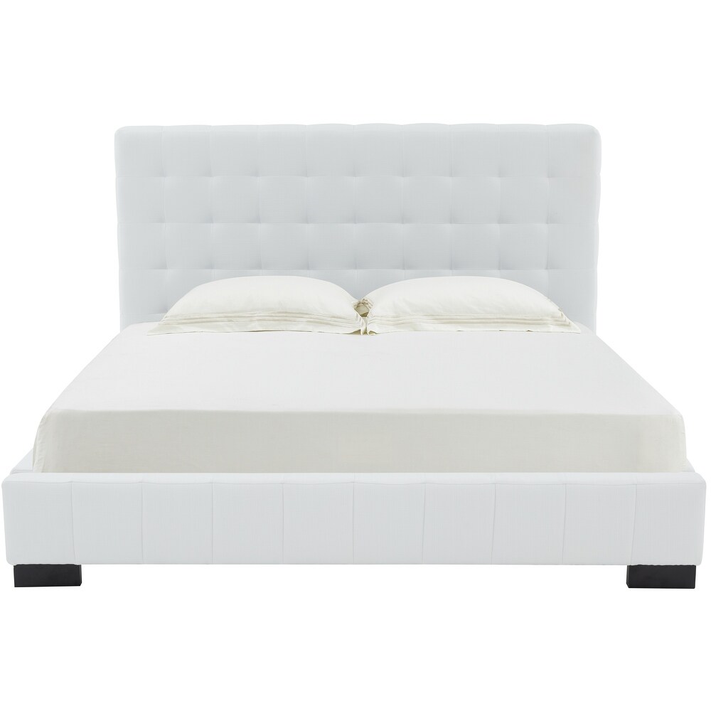 SAFAVIEH Couture Vivaldi Tufted Linen Bed