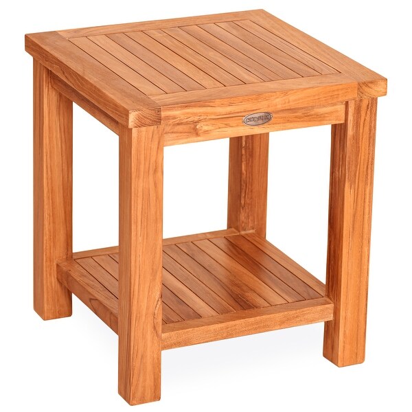 Chic Teak Rustic Teak Wood Tundra Side Table