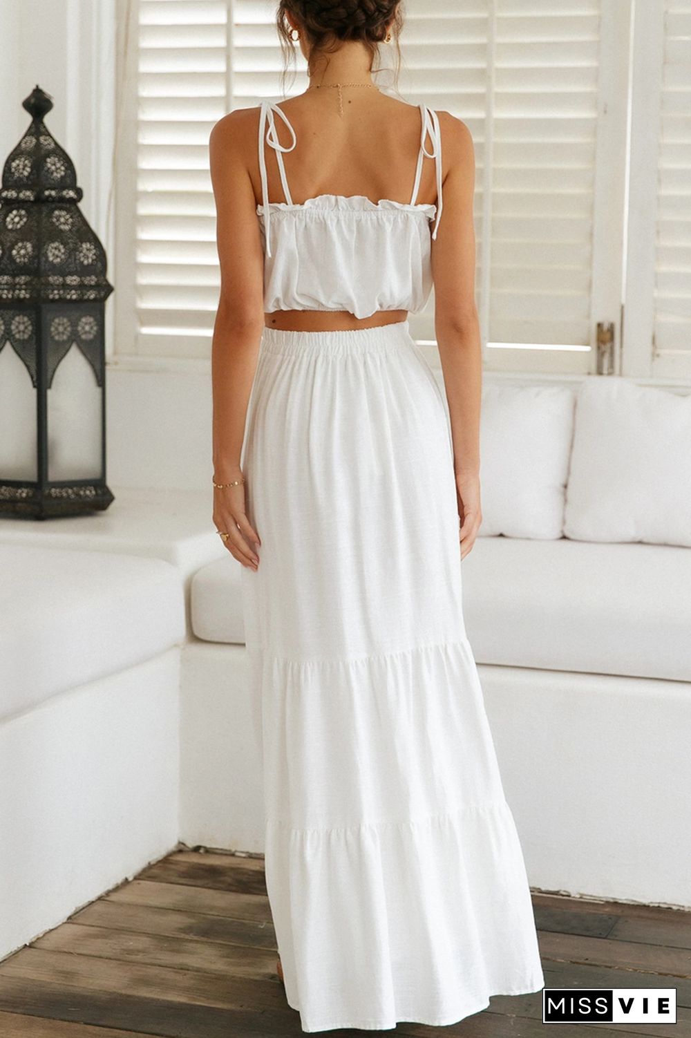 Sunlit Romance Two-Piece Swing Dress