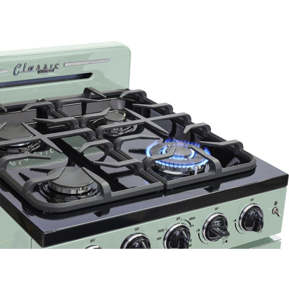 Unique Appliances 24-inch Freestanding Gas Range with Convection Technology UGP-24CR LG