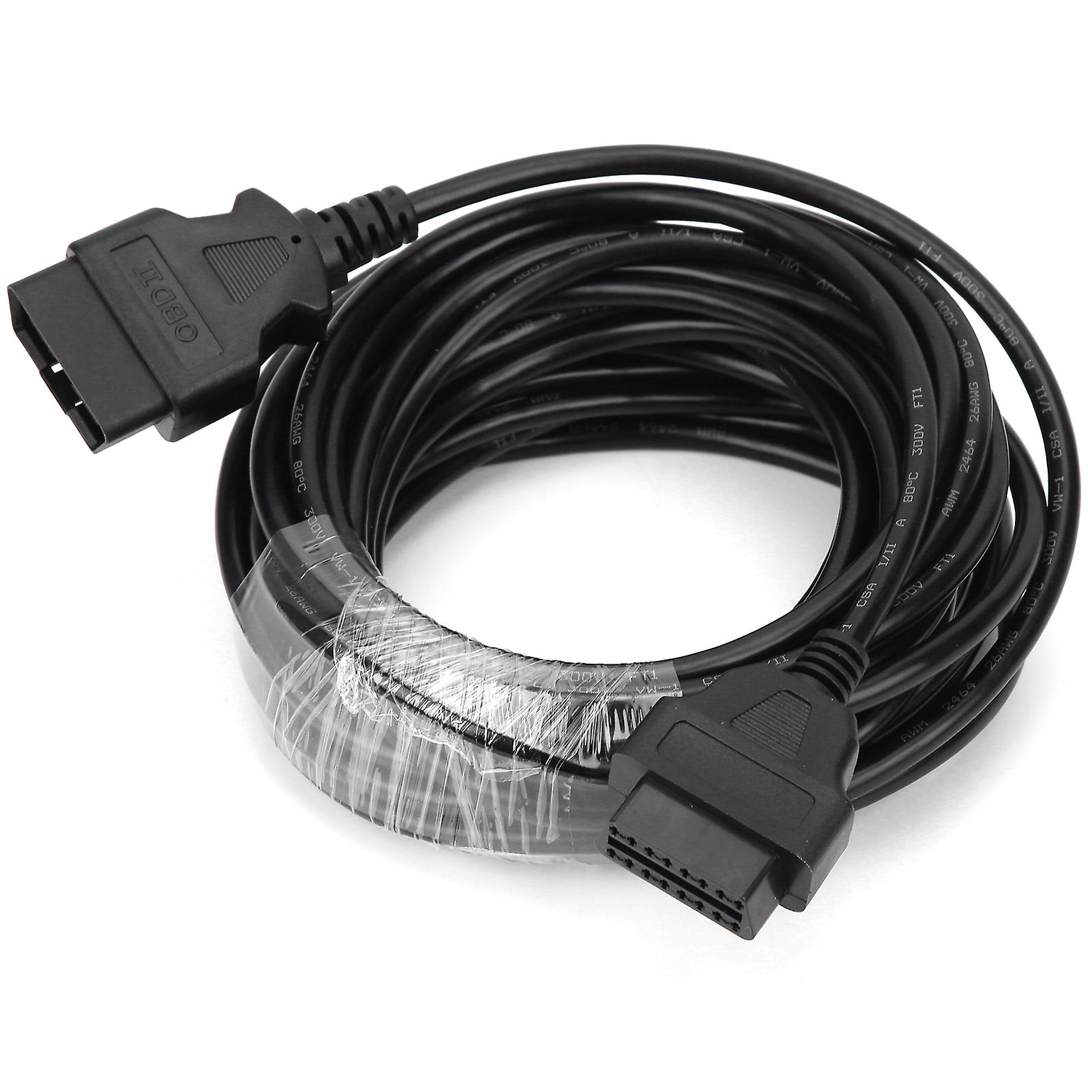 Obdii Extension Cable Adapter 16pin Male To Female Diagnostic Cord Connector 10m/32.8ft