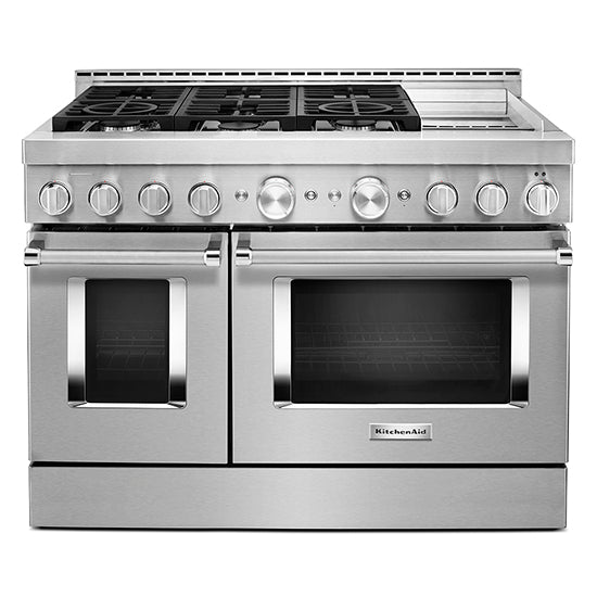 KitchenAid KFGC558JSS 483939 Smart CommercialStyle Gas Range with Gridd