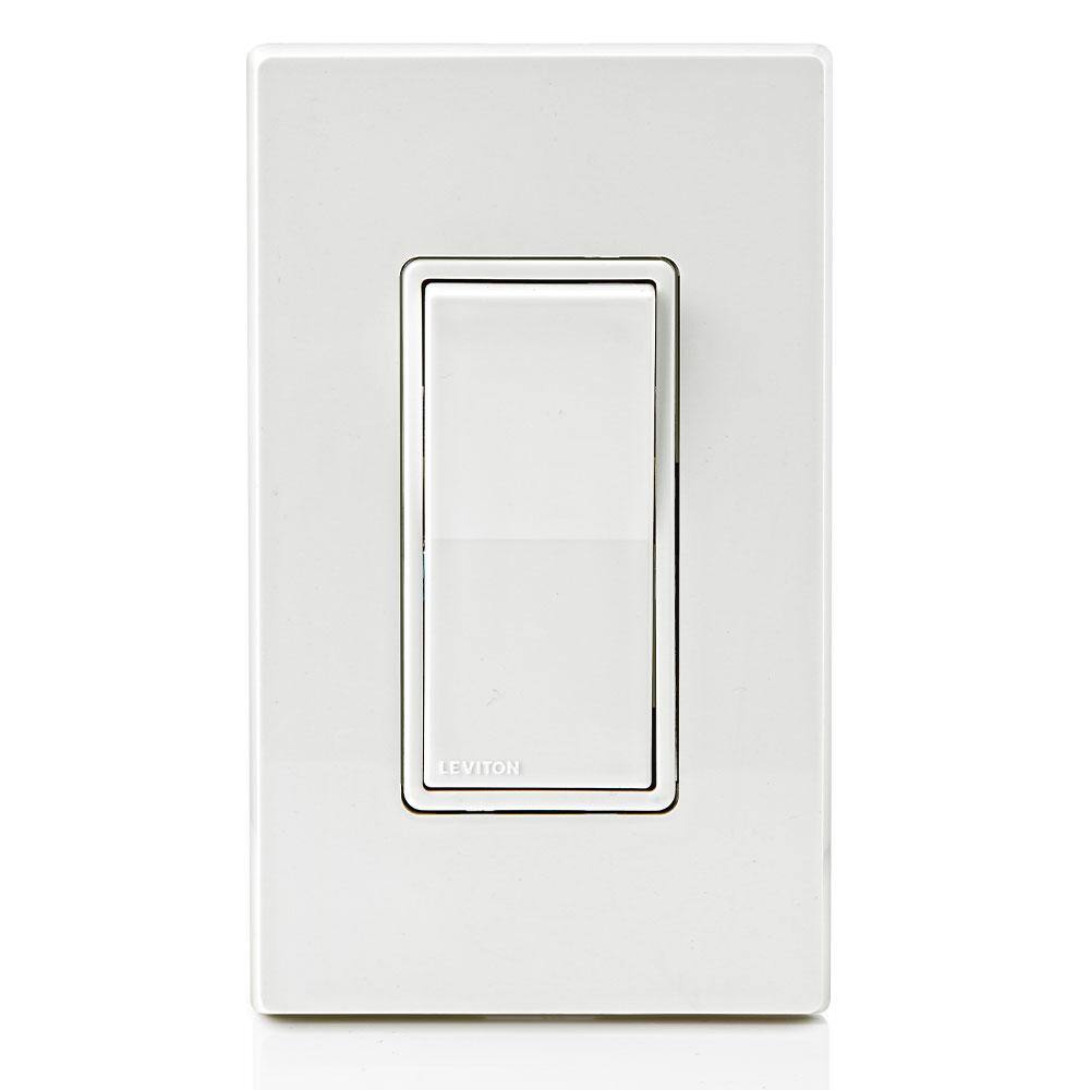 Leviton Decora 15 Amp Single-Pole Switch White R72-05601-2WS