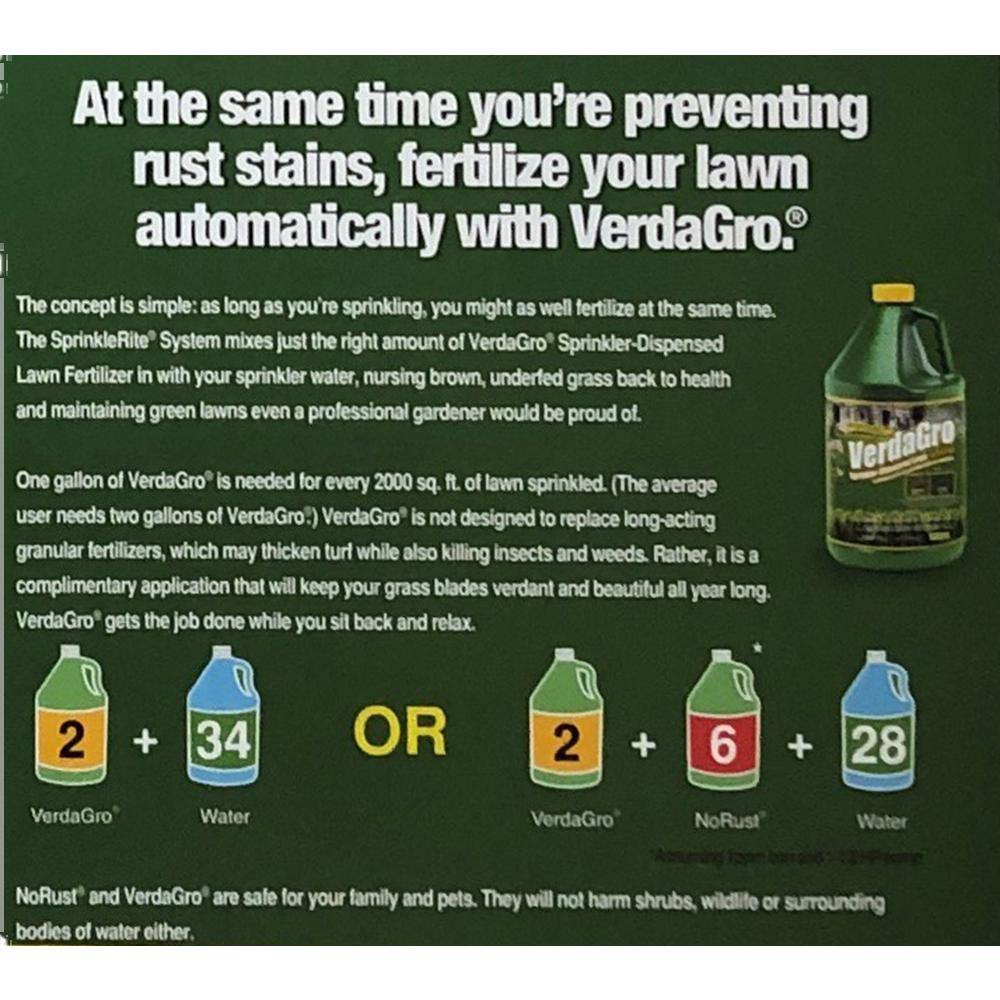 SprinkleRite 1 Gal. Sprinkler-Dispensed Lawn Fertilizer For Use with SprinkleRite GSX01018