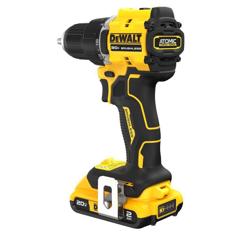 DW ATOMIC 20-Volt Lithium-Ion Cordless Compact 12 in. DrillDriver Kit with 2.0Ah Battery Charger and Bag DCD794D1