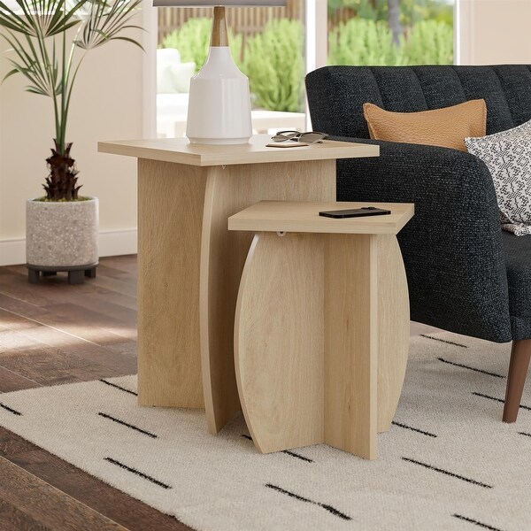 The Novogratz Voler Set of 2 Nesting End Tables