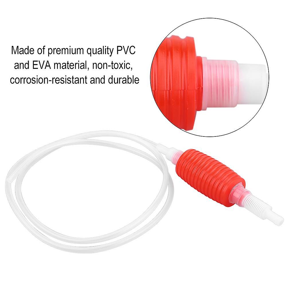 Portable Car Manual Hand Siphon Pump Oil Fuel Liquid Transfer Pump Oil Suction Pipe