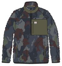 Offroad Recycled Sherpa 1/2 Zip Fleece - Sycamore Pattern