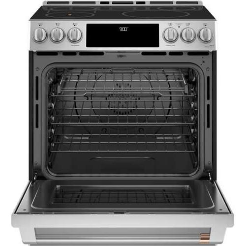 Café 30-inch Slide-in Induction Range with Warming Drawer CHS90XP2MS1