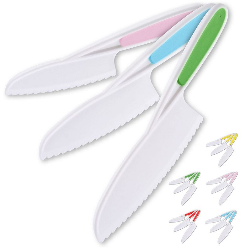 Kids Knife Set for Cooking and Cutting Fruits， Veggies and Cake