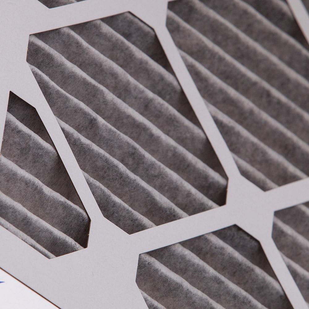 16x25x1 (15_1/2x24_1/2) Furnace Air Filters MERV 10 Pleated Plus Carbon 6 Pack