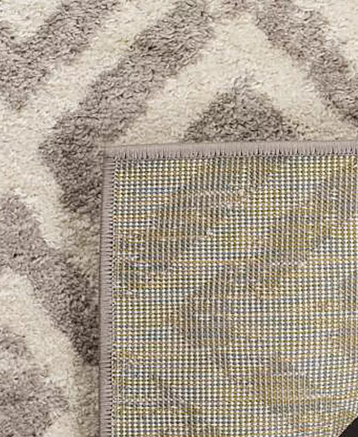 Safavieh Amsterdam AMS105 Ivory and Mauve 8' x 10' Sisal Weave Outdoor Area Rug