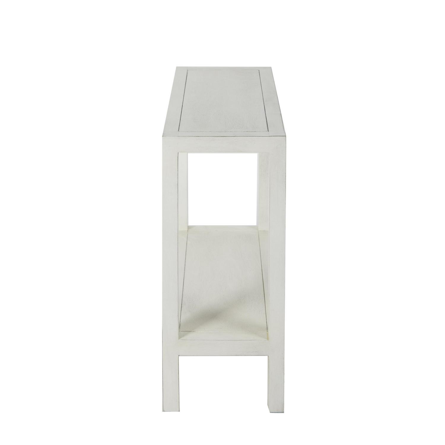 Home DA(C)cor Collection Carolina White Console Accent Table  Crowdfused