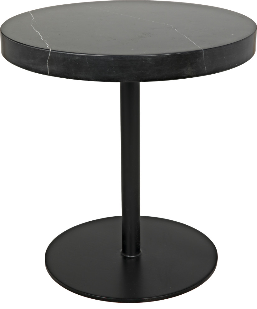 Ford Stone Top Side Table   Transitional   Side Tables And End Tables   by HedgeApple  Houzz