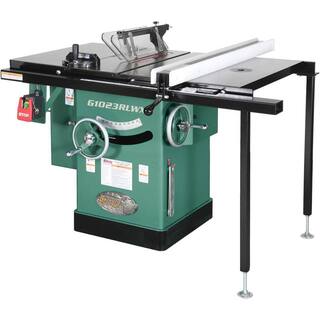 Grizzly Industrial 10 in. 5 HP 240-Volt Cabinet Left-Tilting Table Saw G1023RLWX