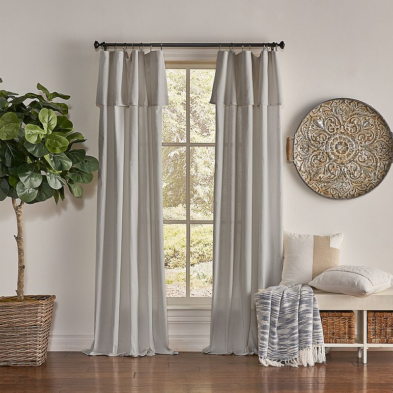 Drop Cloth 1-panel Light Filtering Window Curtain