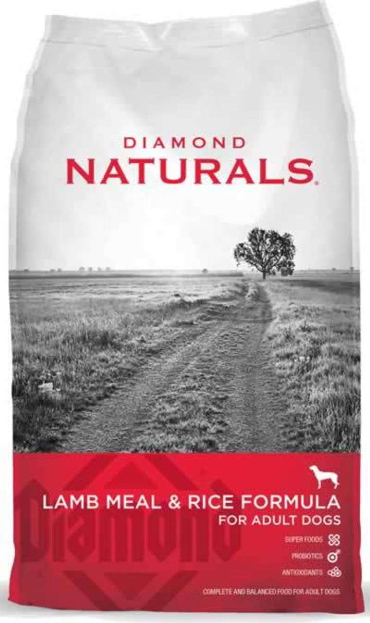 Diamond Naturals Lamb Meal and Rice Adult Dog Food， 20 Pounds