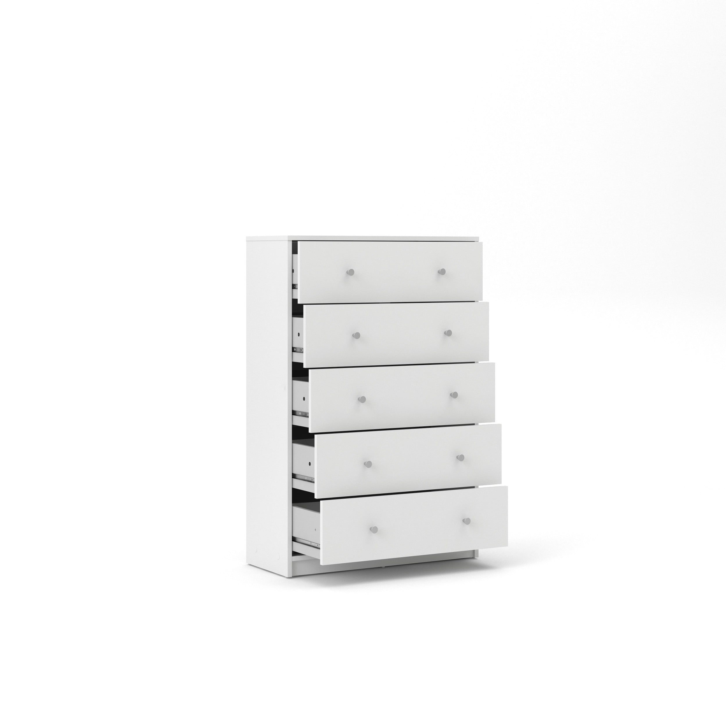 Studio 5 Drawer Dresser, White