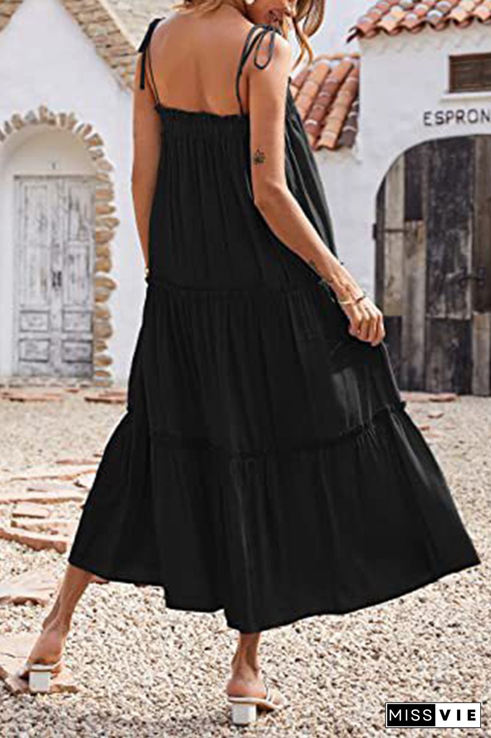 Solid Color Slip Swing Dress Wholesale